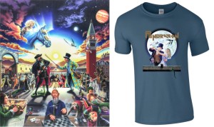The Masquerade Overture vinyl & The Window Of Life blue t-shirt bundle